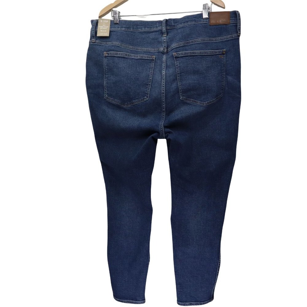 - Madewell Women’s Jeans Petite 10" High Rise  skinny blue 35p - Picture 4 of 16
